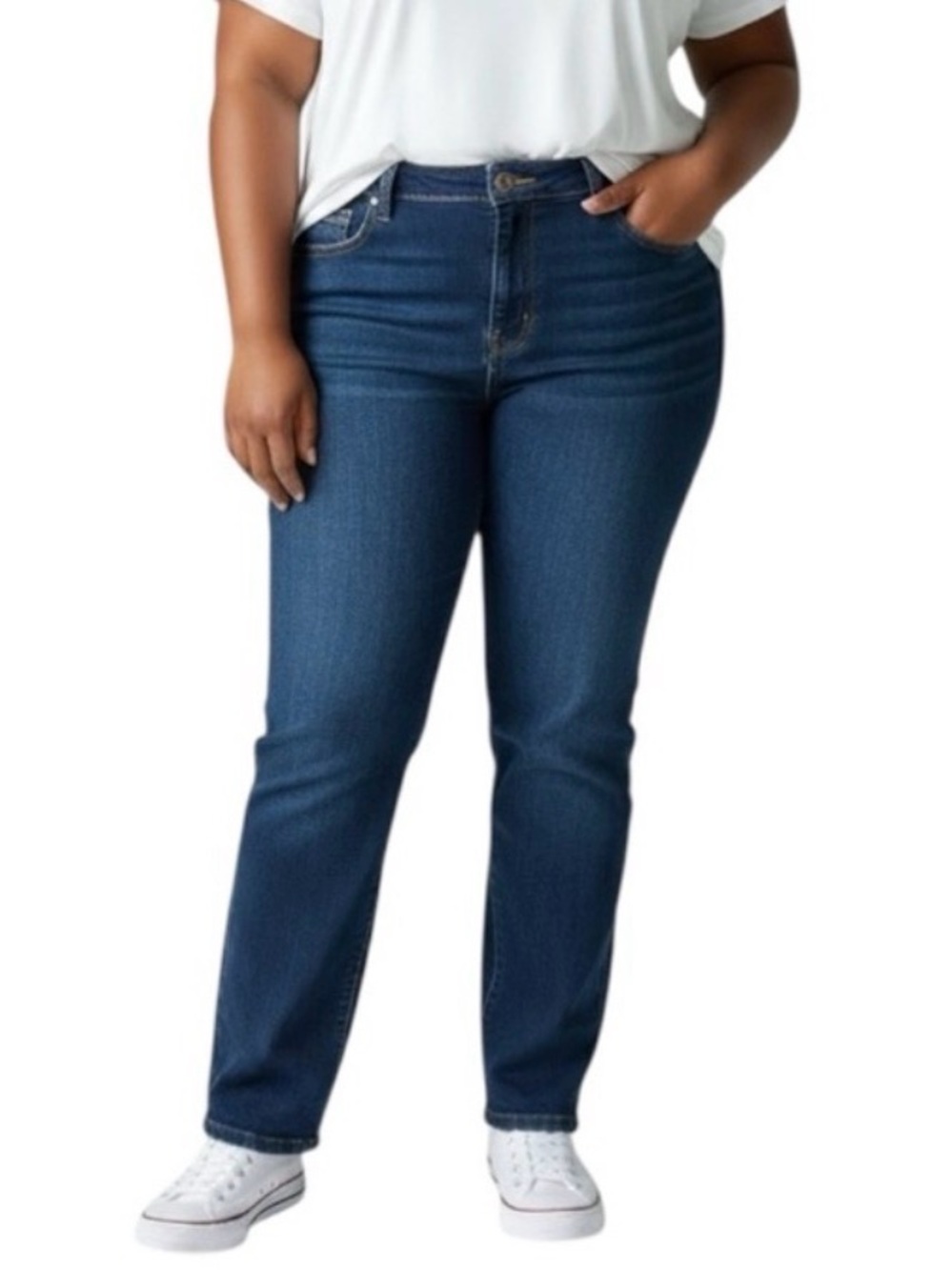 Lane Bryant Curvy Skinny High Rise Medium Wash size 22R Jeans